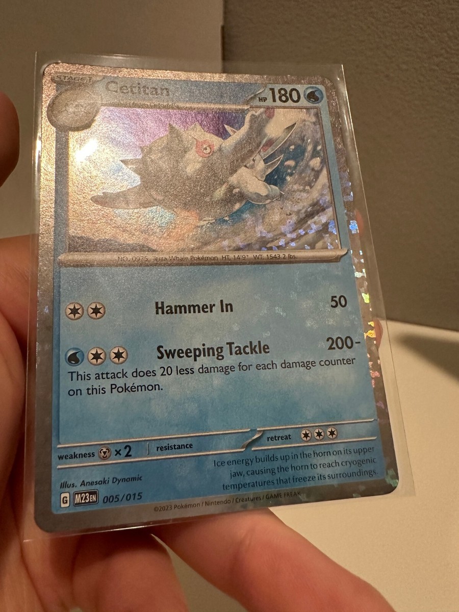 cetitan pokemon card mcdonalds Pokemon Card Cetitan 005/015 McDonald's Match Battle 2023 NM Holo Bleed 0919