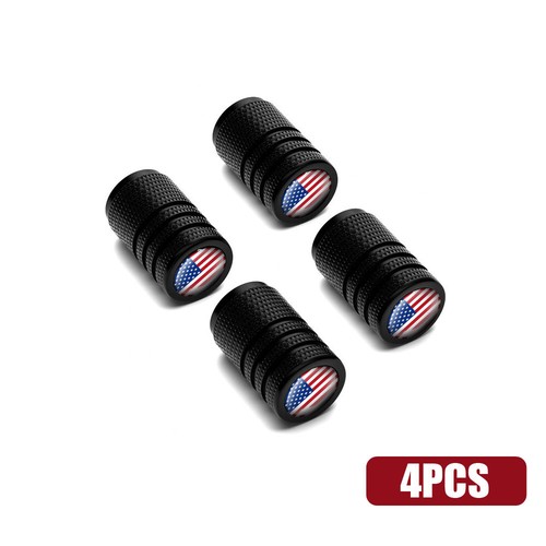 4x American Flag Car Wheel Tyre Valve Stem Air Dust Cover Screw Cap Accessories - Picture 12 of 16