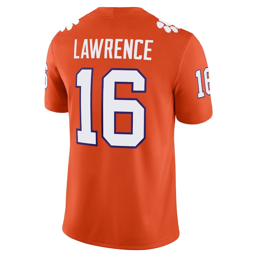 Clemson Tigers Trevor Lawrence #16 Nike Orange Official NCAA Player Game  Jersey | eBay
