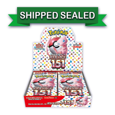 Pokemon TCG 151 Booster Box Scarlet & Violet sv2a Japanese Ship
