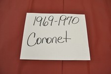 1969 69 1970 70 DODGE CORONET & SUPER BEE DARK RED TIER HEADLINER USA MADE