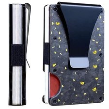 EDGE Forged Carbon Fiber Wallet Slim Minimalistic & Seamless Blocks RFID Scanner