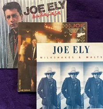 3x EX+ Lot JOE ELY Milkshakes & Malts Down on The Drag Musta Notta Gotta Lotta