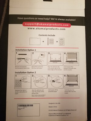 Akamai Filtro Privacy Per Schermo PC 23" Widescreen | Proteggi I Tuoi Dati Da Sguardi Indiscreti