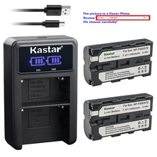 Kastar Battery LED2 USB Charger for Sony NP-F570 & MVC-CKF81 MVC-FD100 MVC-FD200