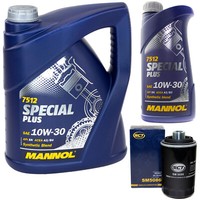 MotoröL Set Mannol 10W-30 Special Plus 6 Liter + ÖLfilter FüR VW Transporter V