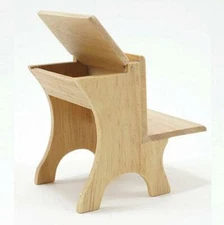 DOLLHOUSE School Desk Oak Classics by Handley cla10494 Miniature