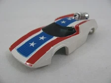 Vintage Aurora AFX HO Red/White/Blue/Stars Turbo Turnon Slot Car Body Only VG