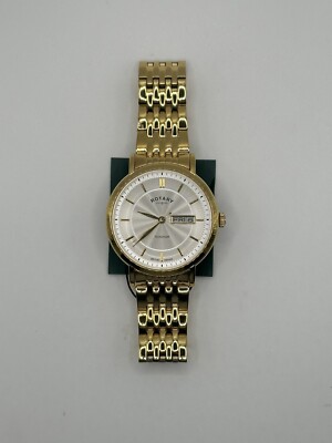 Windsor Rotary Quartz Gold Watch Mens Men's Rotary Windsor Silver
