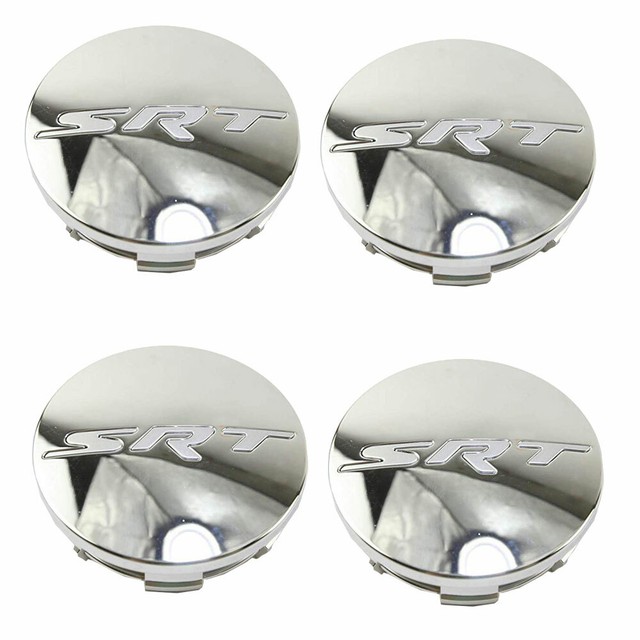 🔥Mopar Set Of 4 Chrome SRT Center Caps For Challenger Charger Grand