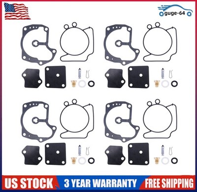 4 Pack For Johnson Evinrude Carburetor Repair Kit V4 V6 V8 Looper 439078 439079