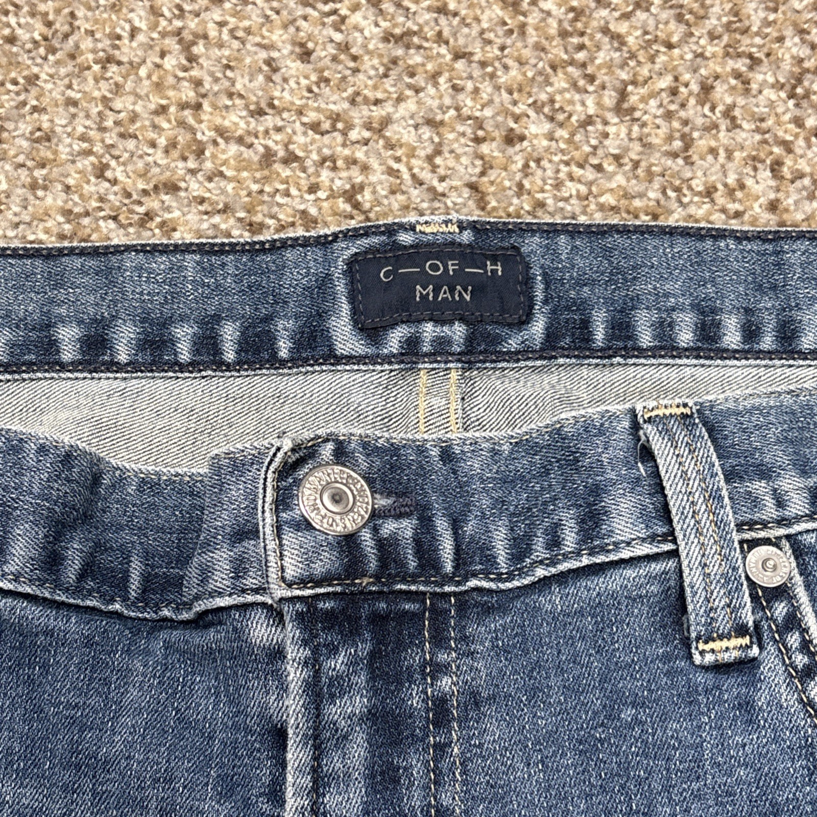 Citizens of Humanity Jeans CoH Men's 38 X 31.5 Perfect Straight Leg Blue Denim - View 4