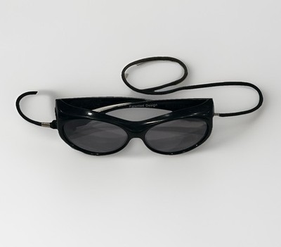 Johnathan Paul Sunglasses Black Frame Gray Lenses  with Chums