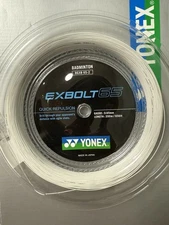 Yonex Exbolt 65 BGXB 65-2 200M Reel String White US-SameDayShip