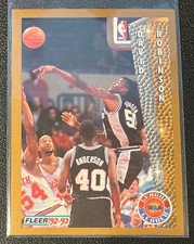 1992-93 Fleer League Leader #244 DAVID ROBINSON San Antonio Spurs B8