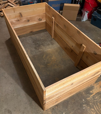 Handcrafted Cedar Raised Garden Bed- 47 Lx24 Wx17 H