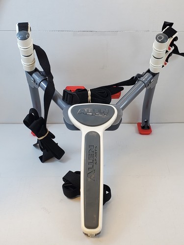 Allen Sports Ultra Compact 2 Bike Trunk Rack AL02 Grey Folding Carrier With Bag