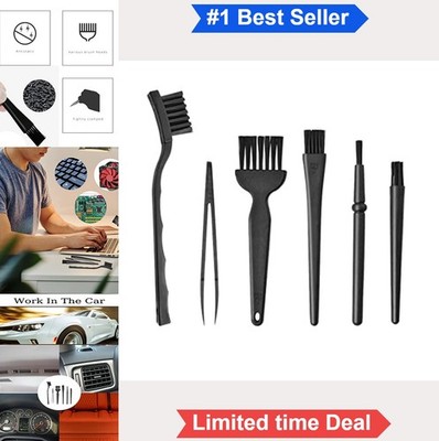 6 Pcs Anti Static Cleaning Brushes Set Nylon Plastic Handle Keyboard