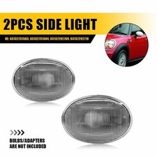 Clear Lens Front Side Marker Fender Lights For MINI Cooper R55 R56 R57 R58 R59 E