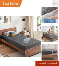 Waterproof Mattress Protector, Twin XL Size Mattress Pad with Deep Pocket 6"-...