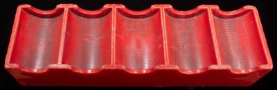 Morgan Peace Ike Dollar $1 Gaming Slot Token Casino Red Rack for Storage Vintage