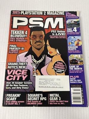 PSM Playstation Magazine 63 October 2002 Vol 6 Grand Theft Auto Vice City FF XI