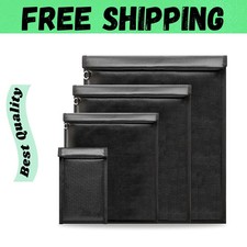 4Pack Fireproof Faraday Bag for Laptops, Tablets, Radio, Cell Phone, Car Keys, R