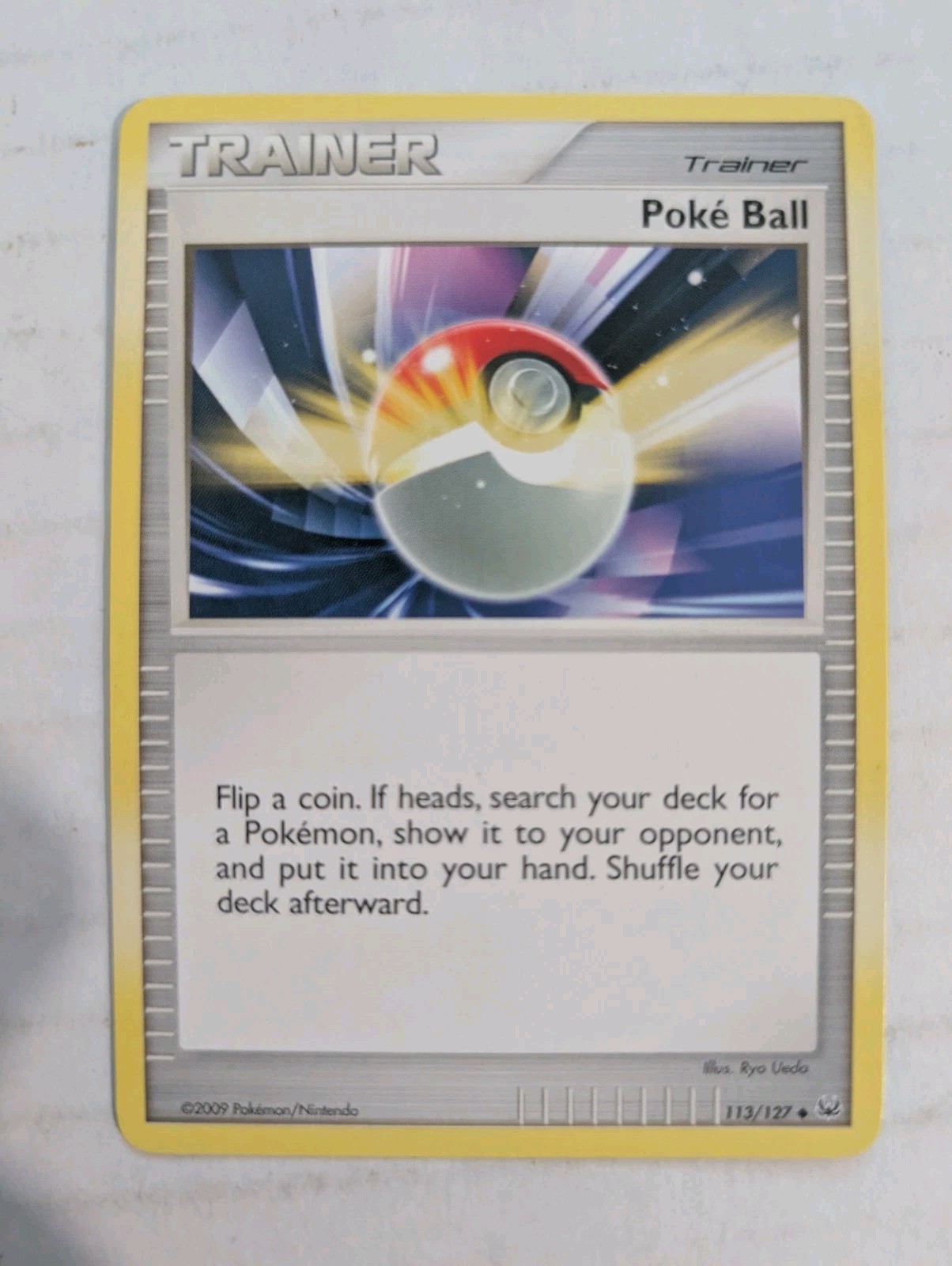 Pokemon POKE BALL 113/127 Uncommon (2009 Platinum) NM/Near Mint