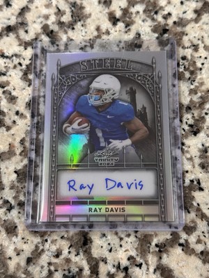 2024 Leaf Trinity - Steel Autographs Ray Davis #S-RD1 /15 (AU, RC)