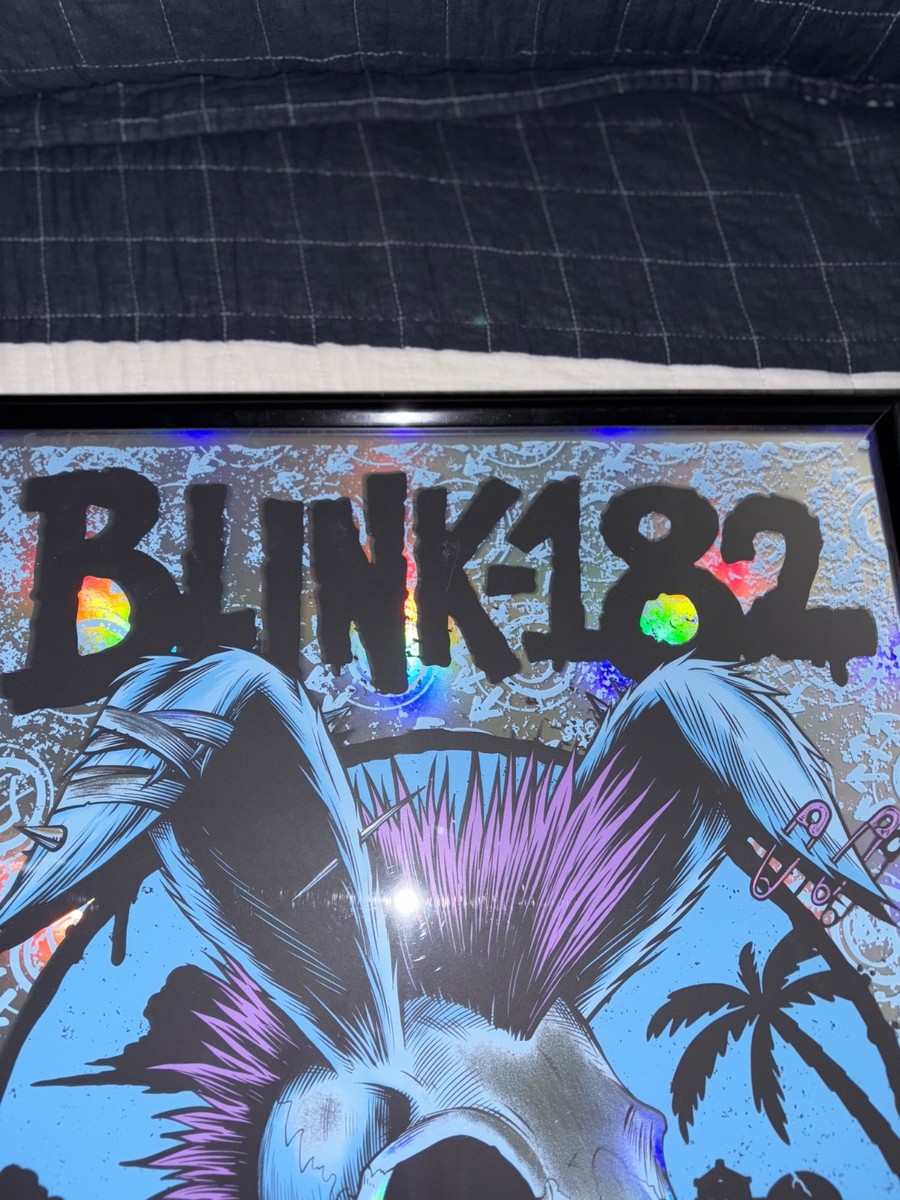 Blink 182 Hollywood Rainbow Foil Poster Limited #153/200 Hard Rock