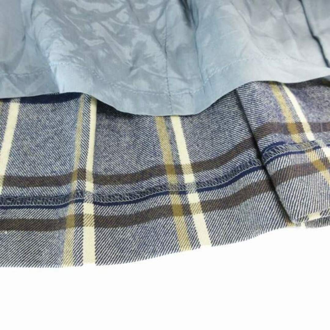 スカート Siyazu SIST9028 Wool Check Pleated Skirt_Brown Aquascutum pleated skirt check long midi wool 9 navy brown