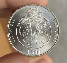 VATICAN 500 LIRE 1994 UNCIRCULATED SILVER SILVER