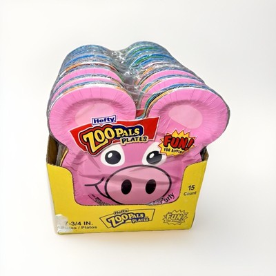 11 Packs ZOO PALS Hefty Paper Plates 2023 15 Plates - 165 Plates