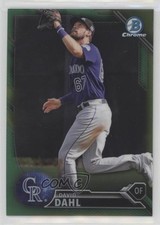 2016 Bowman Chrome Prospects Green Refractor 45/99 David Dahl #BCP175 kx2