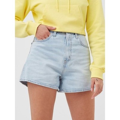 Levi's Women's High Loose Denim Jean Shorts in Supa Dupa Fly Blue Size 32