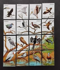 stamps Ghana SC#1344a-p MNH birds