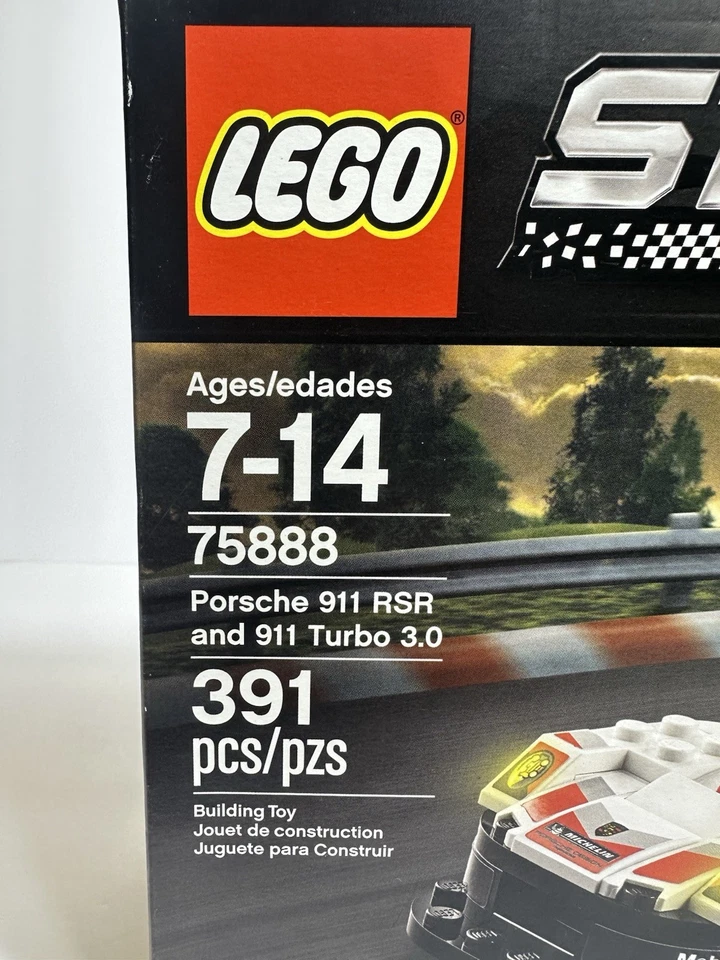 LEGO Speed Champions Porsche 911 RSR 911 Turbo 75888 NEW Sealed Retired Set 2018 - Image 3 of 4