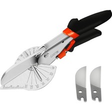 Miter Shears Steel Blades Adjustable 45-135  for Trim PVC Wood Plastic