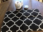 Lot 3 Dog  items Stylish B&W mat, faux toilet roll toy &  more — photo 1