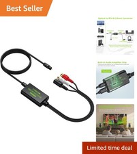 Digital to Analog Converter - 192kHz SPDIF to RCA 3.5mm Audio Output