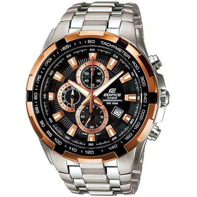 Casio Edifice Chronograph Men's Watch  Black ,silver stainless EF-539D-1A5