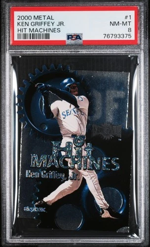 2000 Metal Hit Machines #1 Ken Griffey Jr. Hit Machines PSA 8 HOF