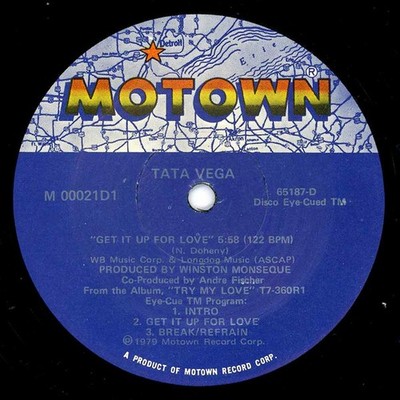 Tata Vega - Get It Up For Love / I Just Keep Thinking About You Baby (12'', Singl