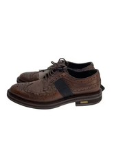 VERSACE Wingtip Dress Shoes/ Size 42/ Brown Leather/ 6466