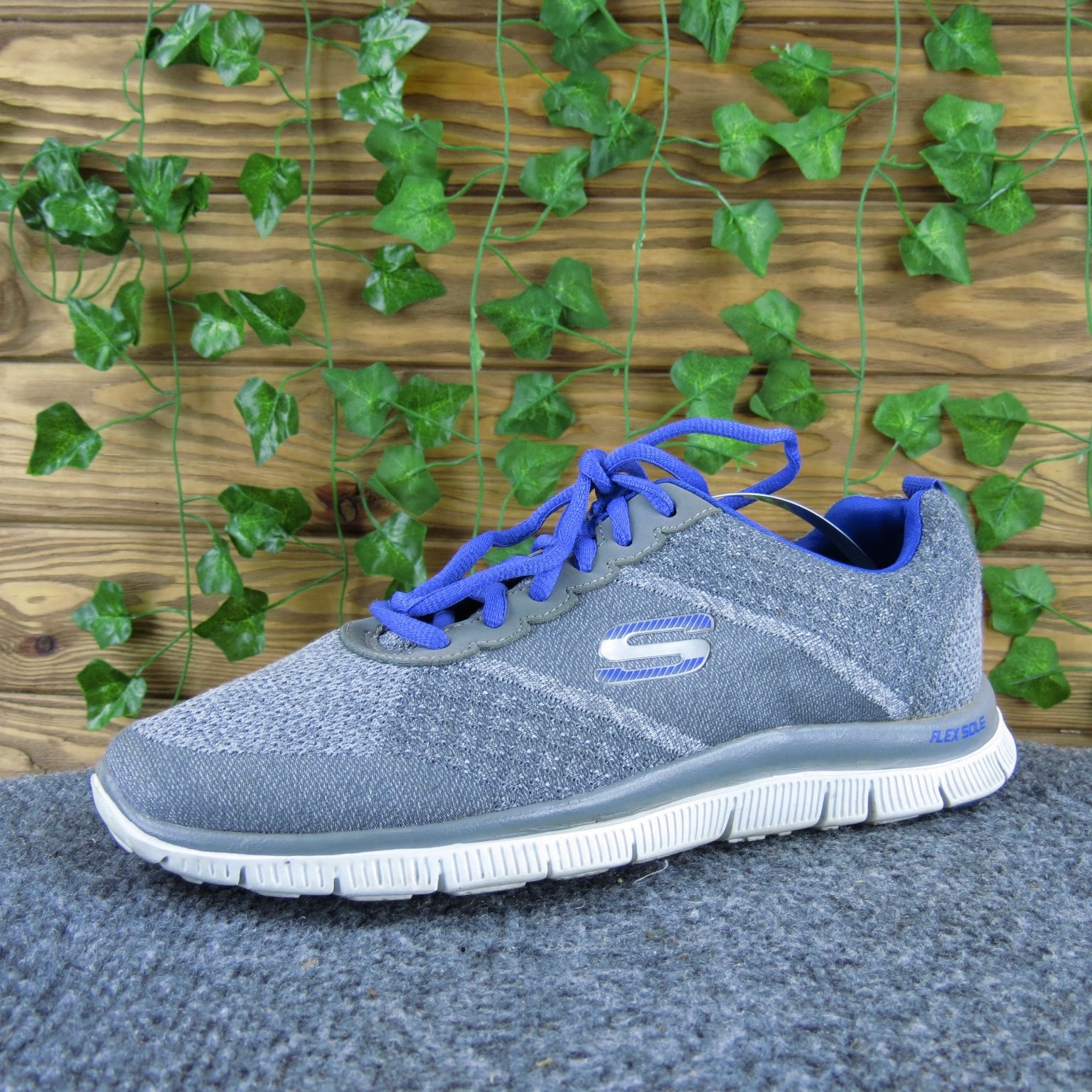 SAOLA Scarpe da ginnastica donna Skechers grigio blu SkechKnit suola flessibile taglia 8 M