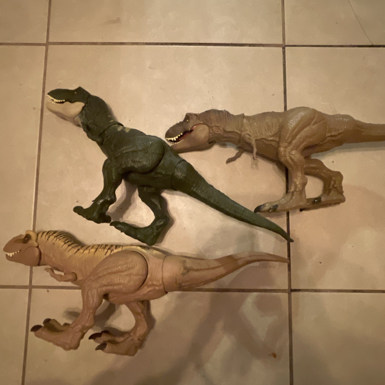 Jurassic Park World T-Rex DINOSAUR TOYS LOT OF 3