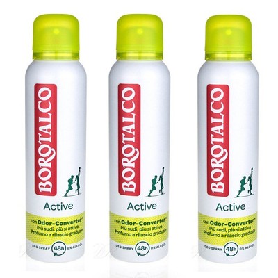 Borotalco Active deo Zeder & Limette Odor Converter 3x 150ml