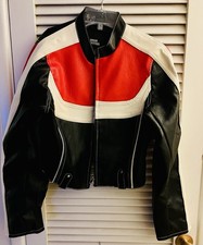 Urban Outfitters Black + Red Moto Faux Leather Jacket - Worn on The Voice