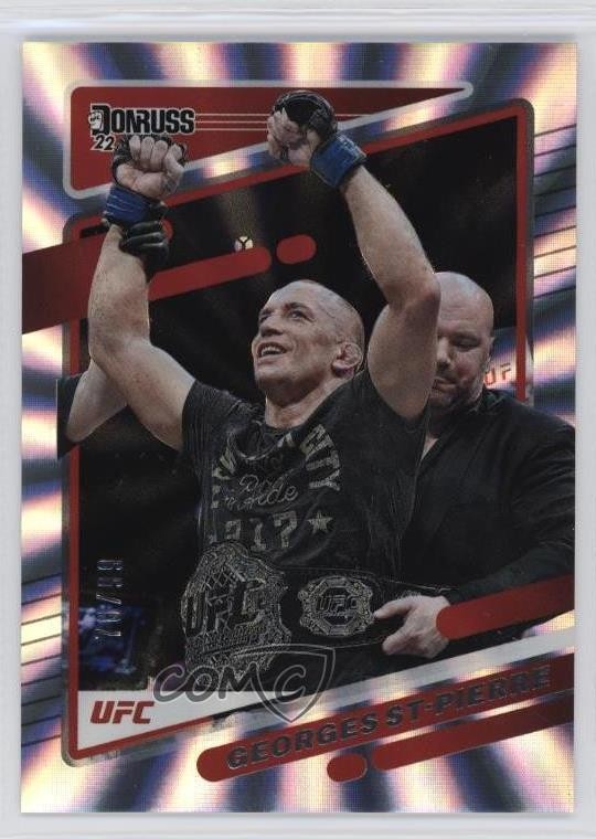 2022 Donruss UFC Holo Laser 78/99 Georges St-Pierre #169 0n1s