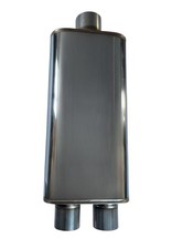 Performance Muffler 2.5 Single 2.5 Dual Body Length 18 Exhaust Y Ss Performance Muffler 2.5 Single 2.5 Dual Body Length 18 Exhaust Y Ss